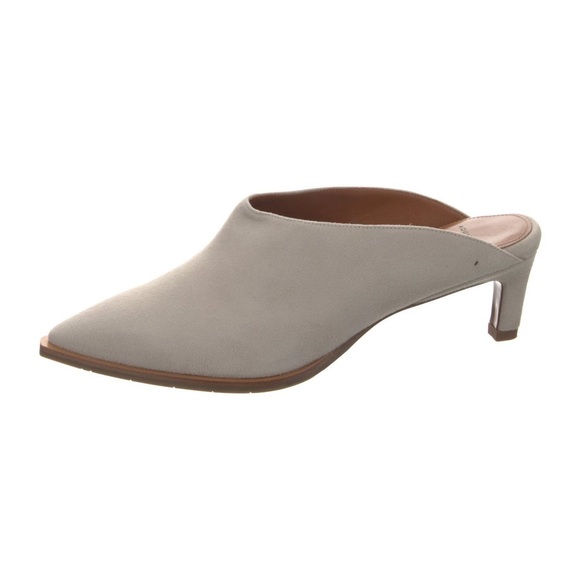 Aquatalia Suede Pointed-Toe Mules – Neutral | Size 10.5 | - Picture 2 of 5
